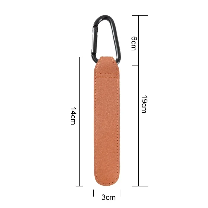 Bolsa de cuero PU y gancho para cochecito