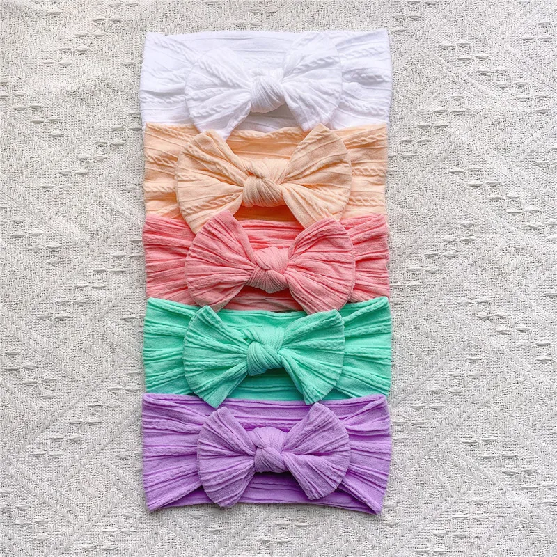 Diadema con lazo elástica para bebé – Cómoda para niña y niño - imagen 3