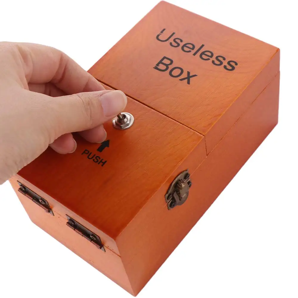 Caja de madera electrónica inútil juguete infantil divertida - imagen 4
