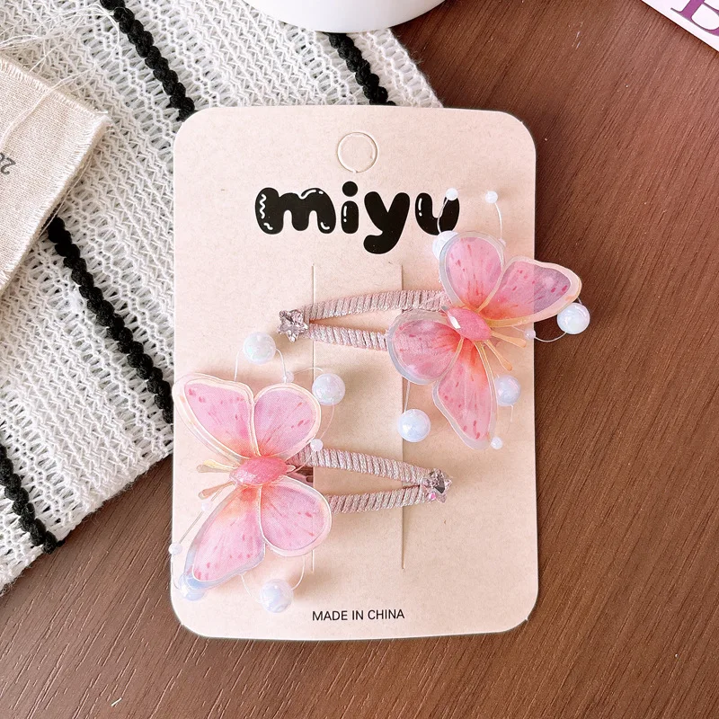 Pinzas para el cabello mariposa en relieve, versátiles y dulces niñas - imagen 5