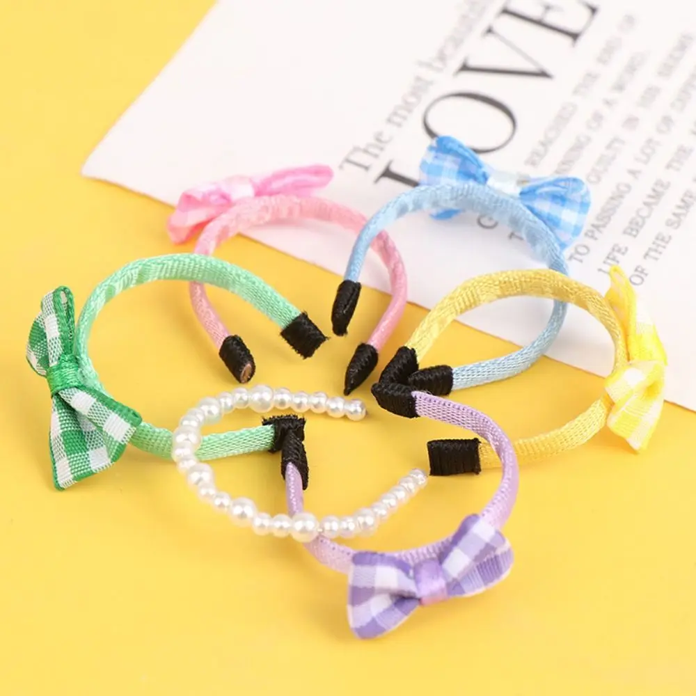 Diadema con lazo para muñeca, accesorio hecho a mano estilo boutique - imagen 2