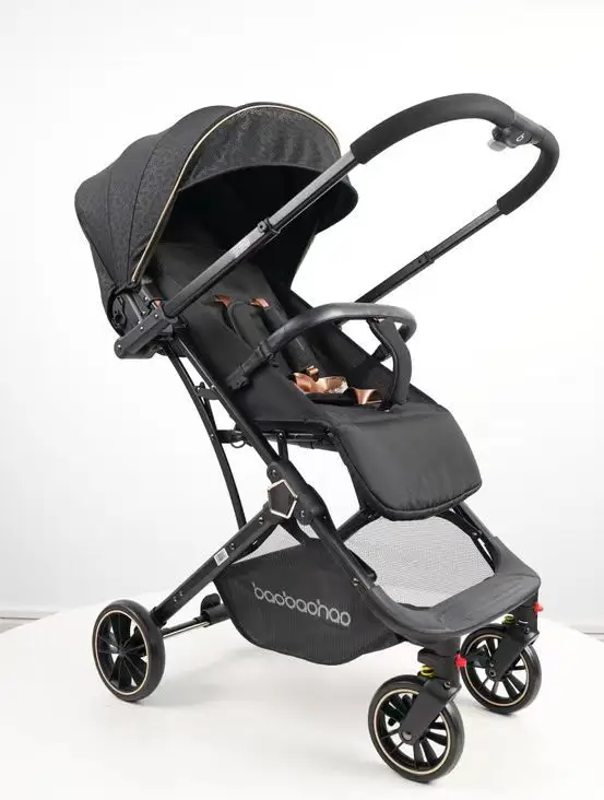 Cochecito de bebé bidireccional reclinable, alto y plegable - imagen 2