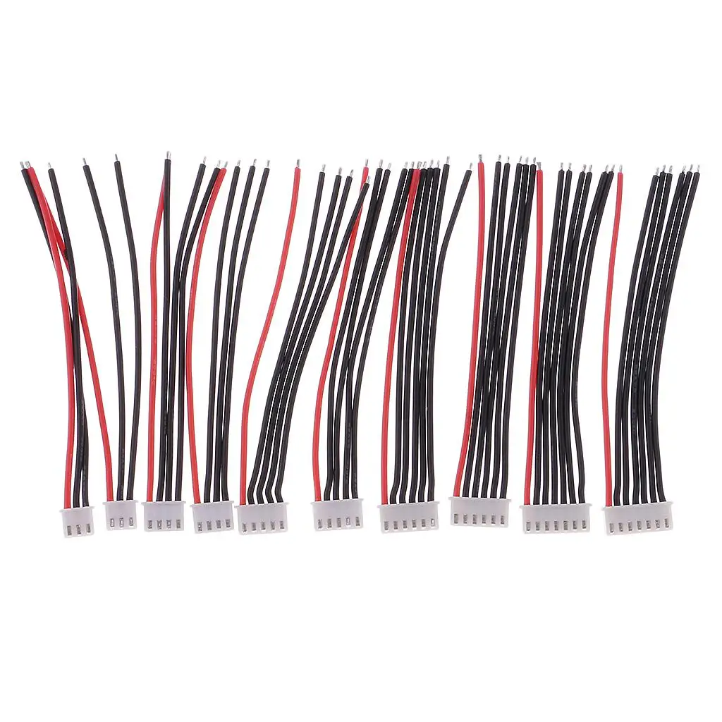 Detalle del conector JST-XH y el cable flexible para conexión de balanceo