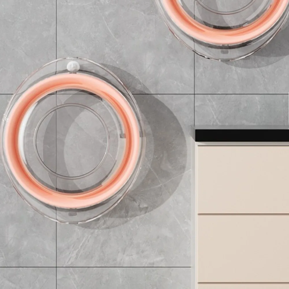 Lavabo plegable portátil en color rosa