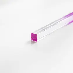 Regla transparente graduada con gradiente acrílica para dibujo