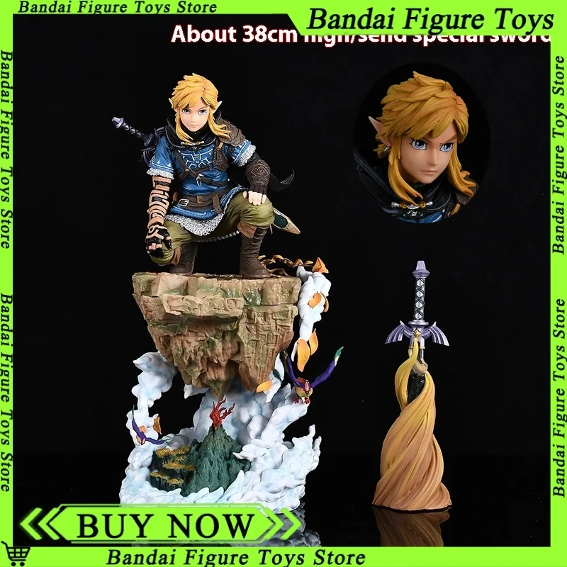 Figura de Enlace de la saga Zelda, estatua anime para escritorio