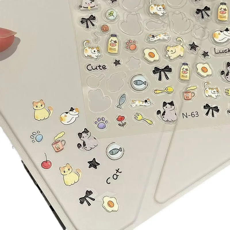 Pegatinas 3D con relieve para decorar cuadernos – Estilo japonés - imagen 4