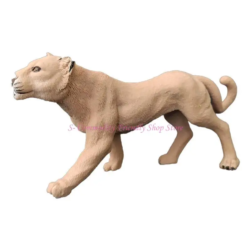 85AE juguete de animales hechos a mano modelo elefante y tigre - imagen 2