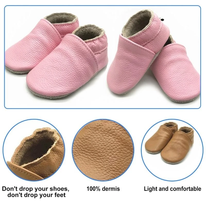 Zapatos prewalker de cuero para bebé – Mocasín QX2D - imagen 5