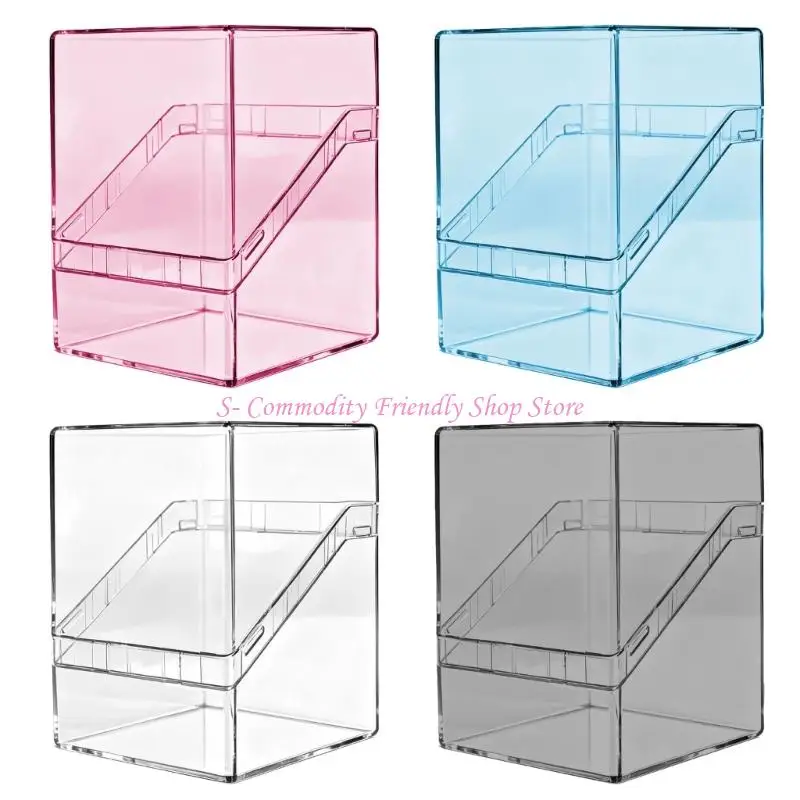 Caja acrílico transparente para tarjetas