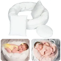 Almohadas hipoalergénicas tipo donut para bebés con soporte suave