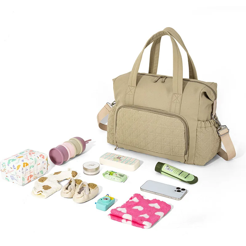 Bolsa de viaje impermeable con compartimento seco y húmedo para pañales - imagen 4