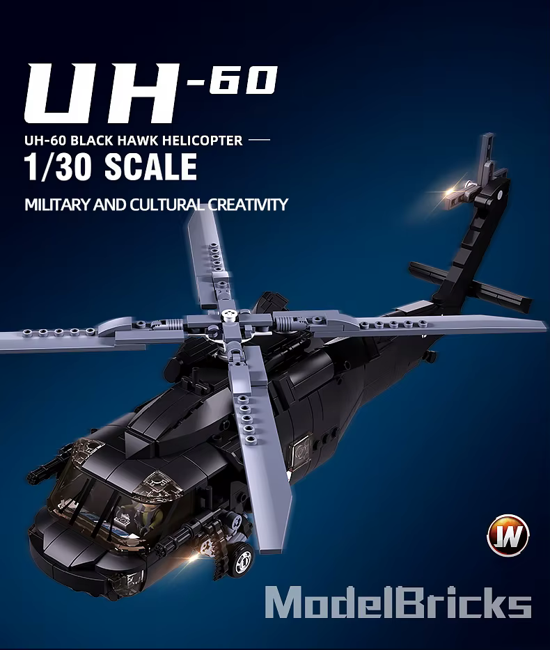 Conjunto UH-60L en mesa