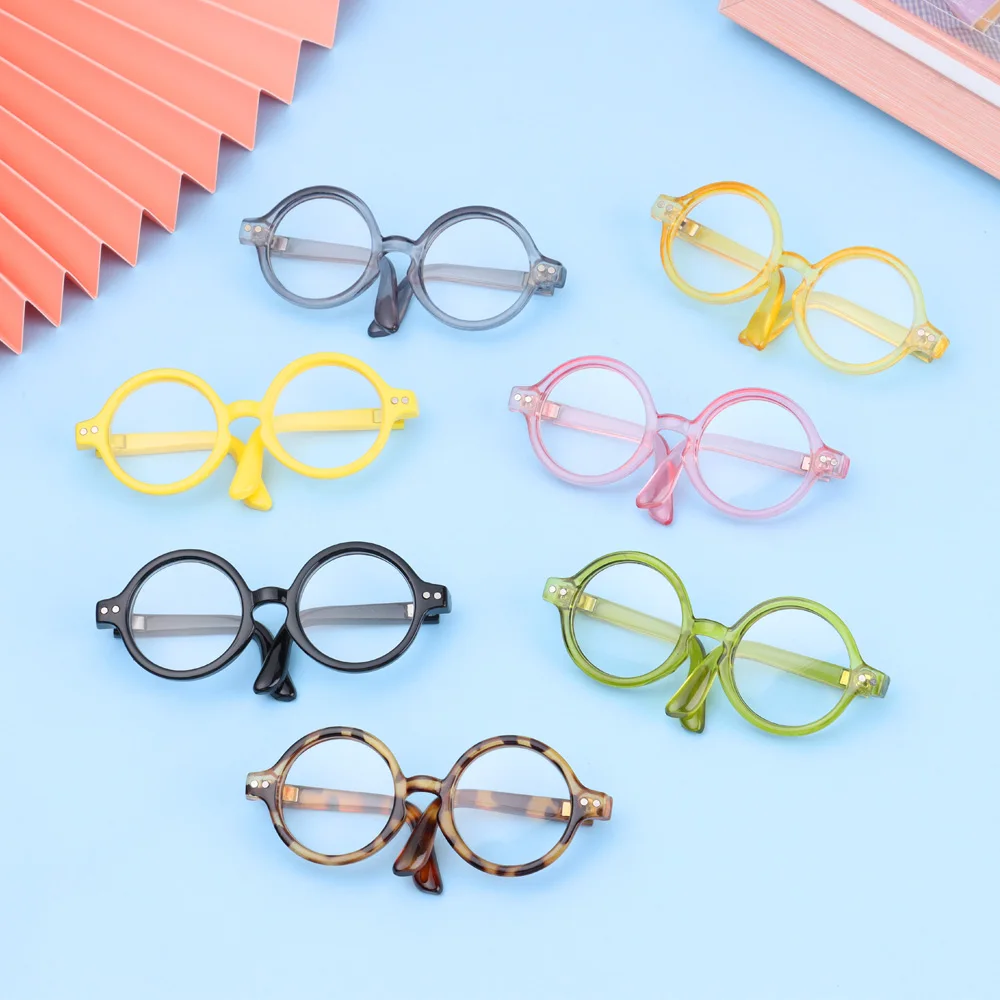 Gafas de peluche redondas estilo caramelo para muñecas - imagen 3