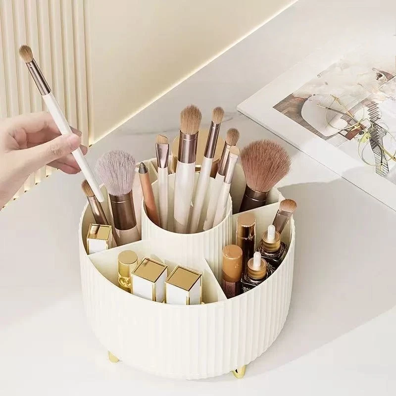 Organizador giratorio de brochas de maquillaje para cosméticos de mesa - imagen 5