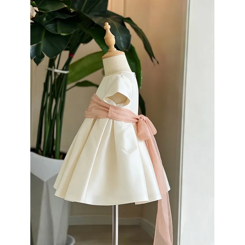 Vestido de fiesta para bebé niña con encaje estilo princesa - imagen 3