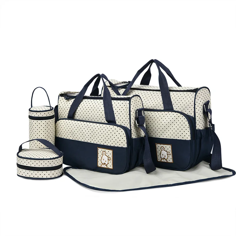 Bolsa de pañales gran capacidad para cochecito y viaje - imagen 5