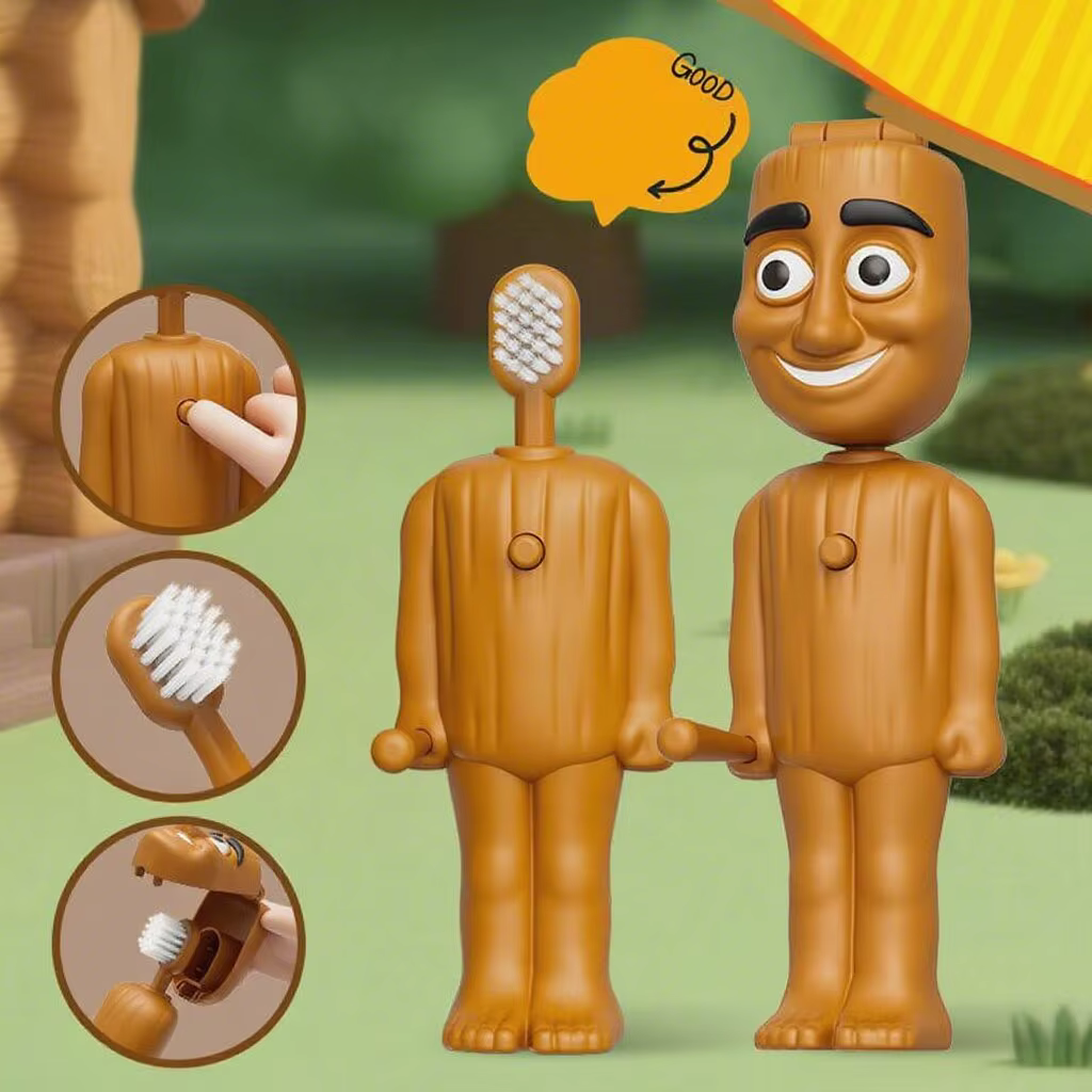 Cepillo de dientes infantil suave portátil de dibujos animados - imagen 5