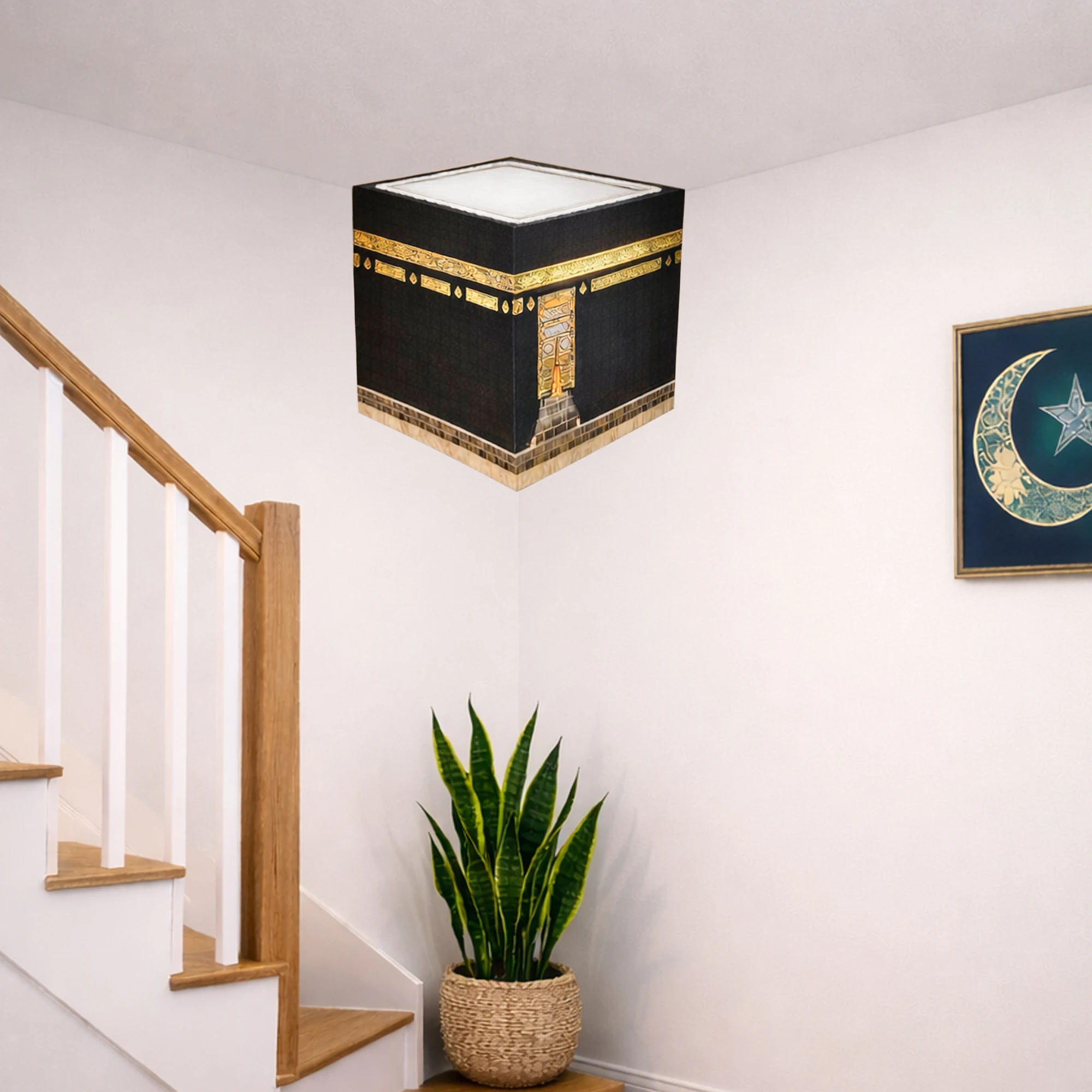 Pegatina de pared Kaaba islámica impermeable para Ramadán - imagen 2