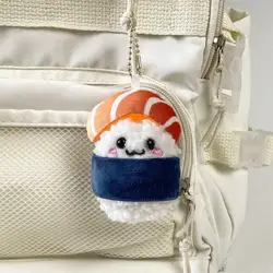 Llavero de peluche sushi kawaii estilo japonés suave, unisex