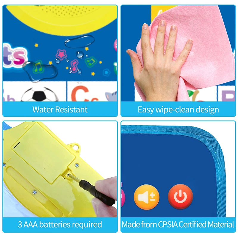 Tablero educativo ABC y números parlantes para niños - imagen 5