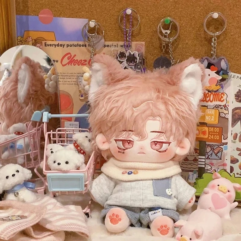 Peluche de personaje K-pop de algodón con ropa cambiable - imagen 3