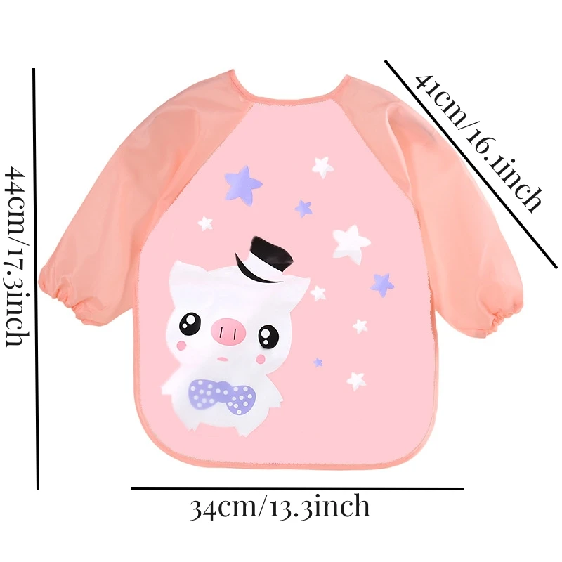 Ropa de alimentación infantil impermeable de manga larga