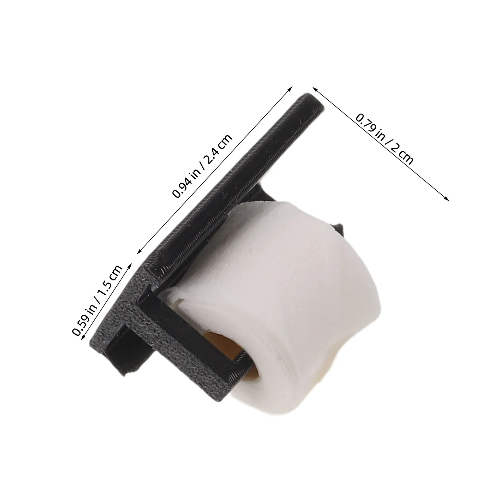 Soportes de papel higiénico en miniatura para baño de muñecas