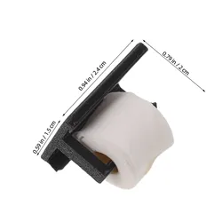 Soportes de papel higiénico en miniatura para baño de muñecas