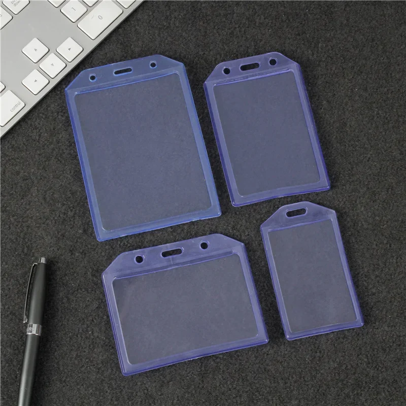 Portatarjetas PVC transparente vertical para nombre