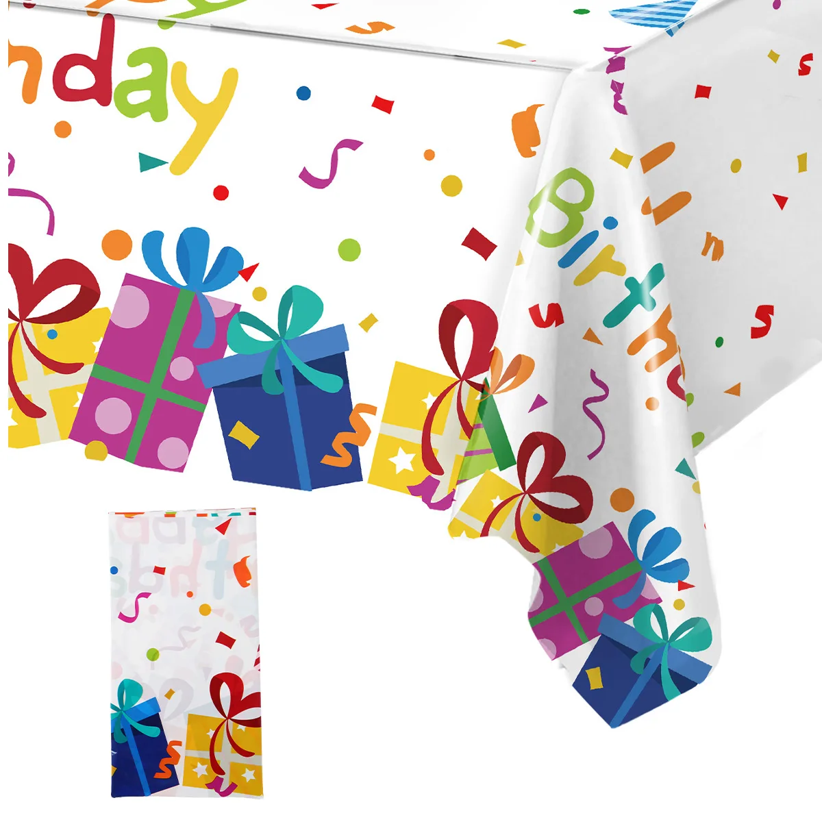 Mantel fiesta cumpleaños con globos – Decoración infantil para mesa