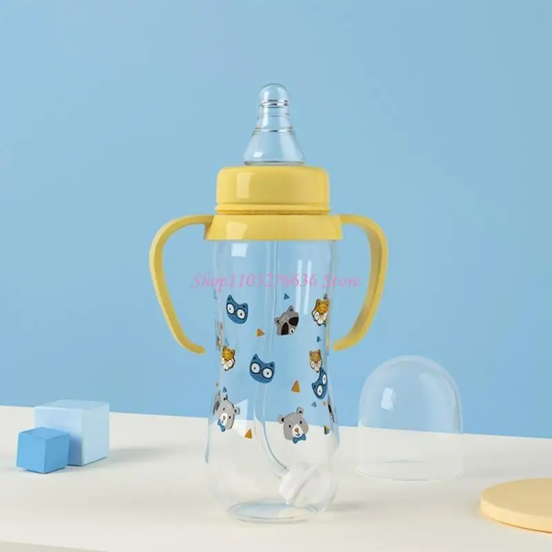 Biberón silicona con 2 asas y diseño infantil