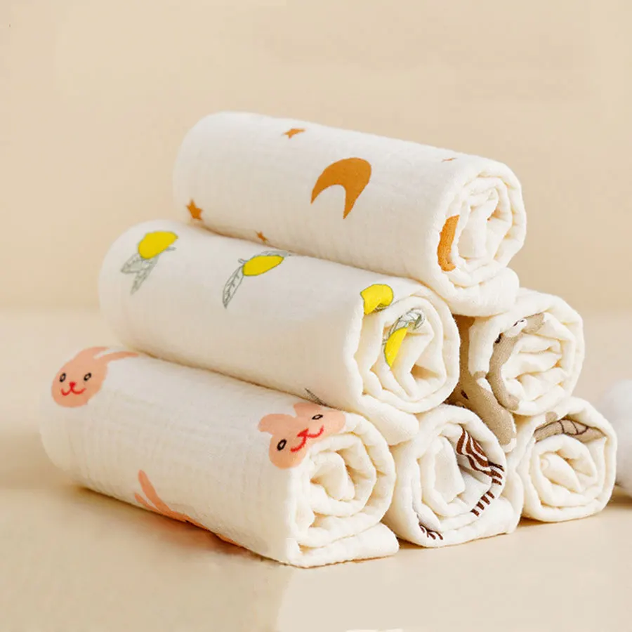 Toalla de baño para bebé cuadrada gasa algodón suave koala - imagen 3