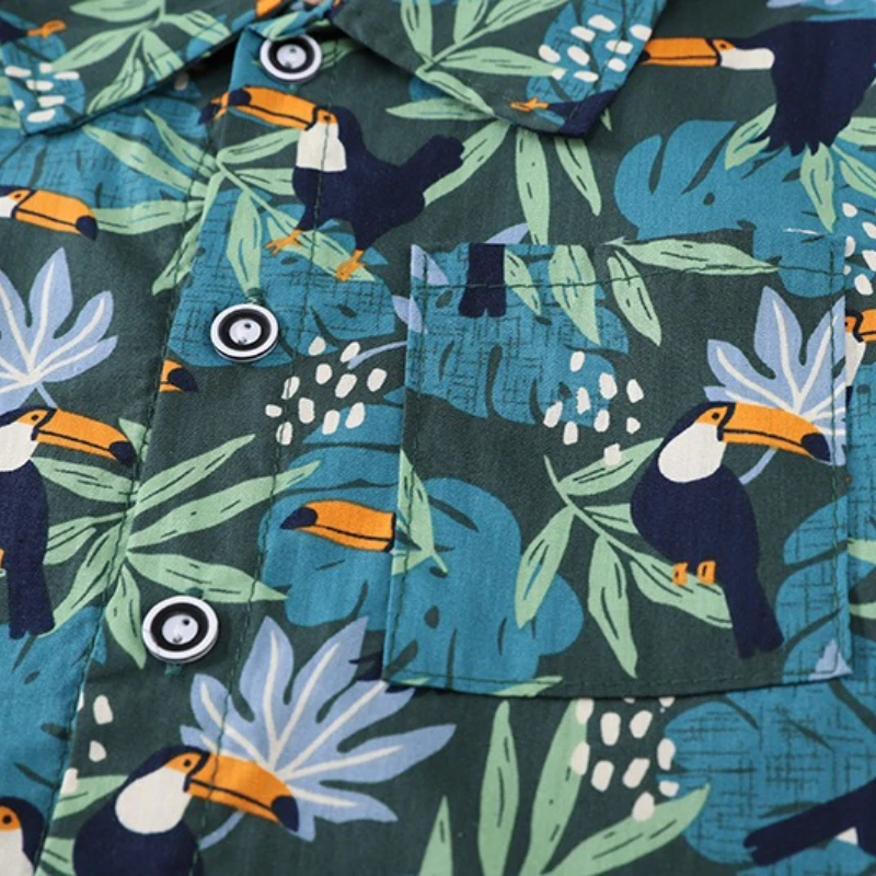 Conjunto de verano para bebé con camisa y pantalón corto estampado - imagen 3