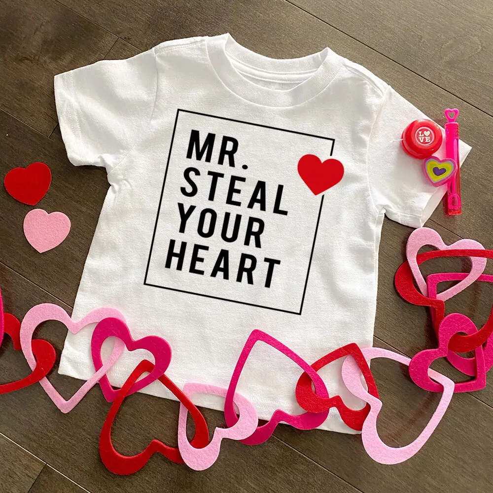 Camiseta San Valentín manga corta para niño – Diseño alegre y cómodo - imagen 4