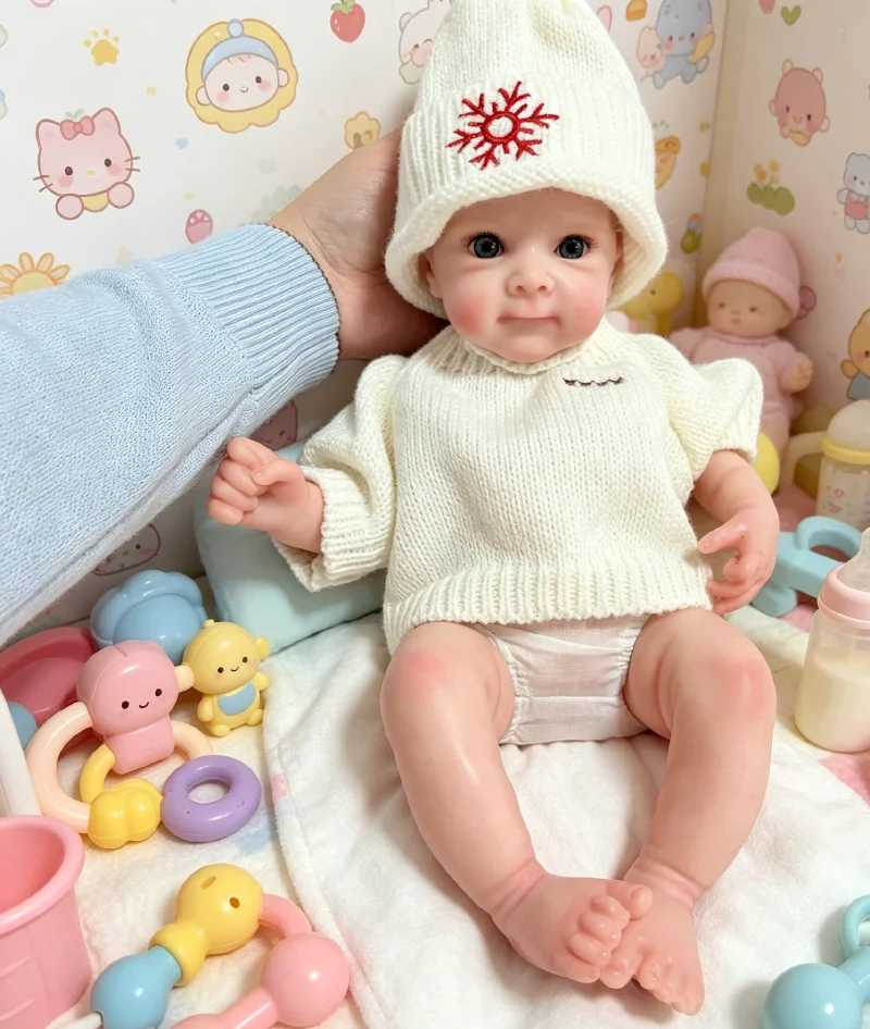 Muñeca reborn Bettie realista de silicona platino, tacto suave - imagen 4