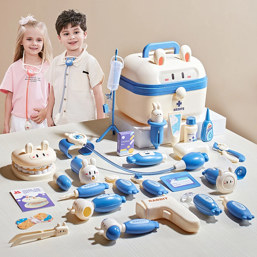 Juego de médico infantil con estetoscopio y dentista educativo - imagen 4