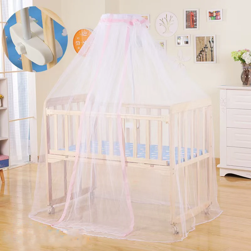 Mosquitera para cuna de bebé de malla plegable con encaje - imagen 3