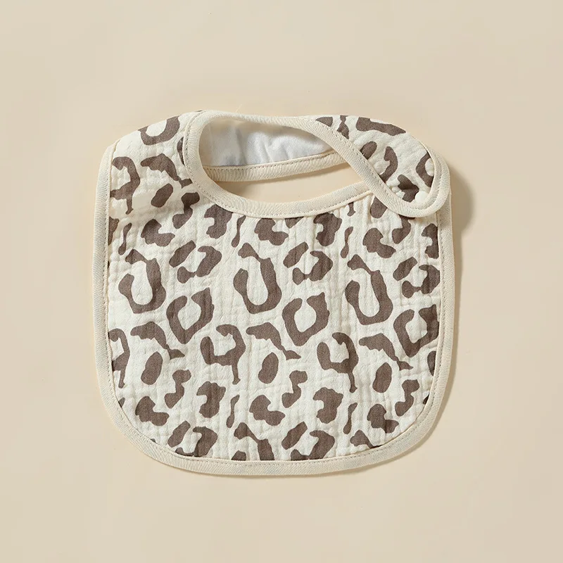 Babero impermeable de algodón para bebé con estampado divertido - imagen 3