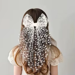 Pinza para el pelo de niña con lazo de encaje grande