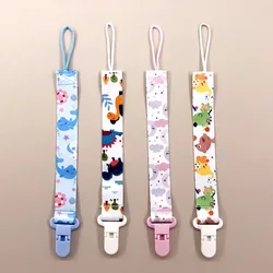 Clip para chupete anticaída con soporte y cadena de dibujos animados
