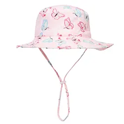 Sombrero solar infantil ajustable y transpirable con motivos de playa