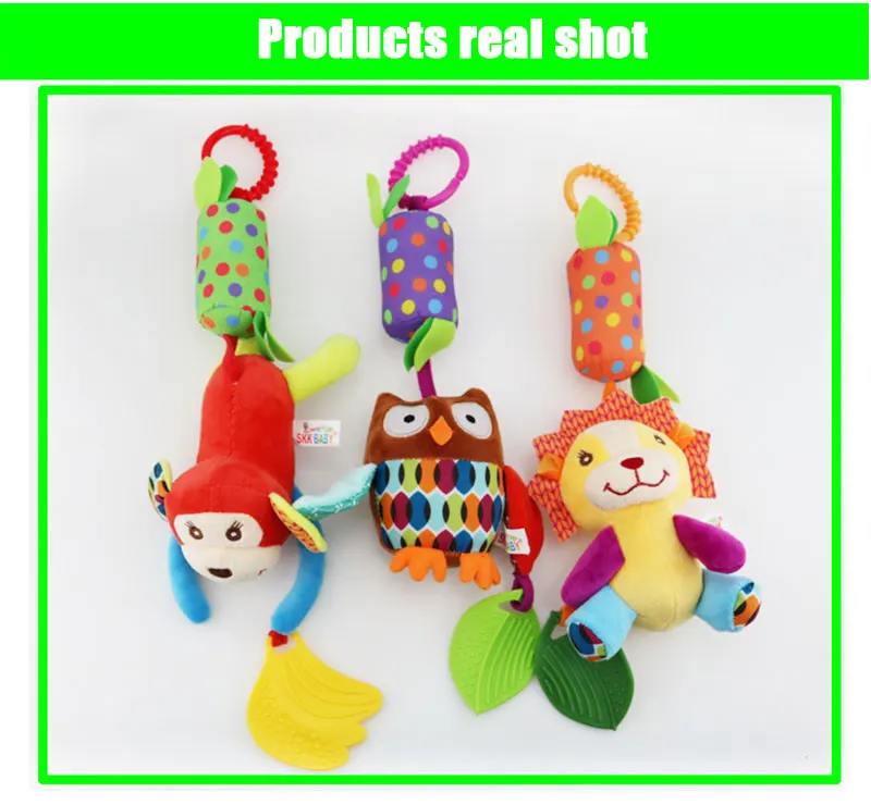 Colgante de felpa para bebé diseño de animal