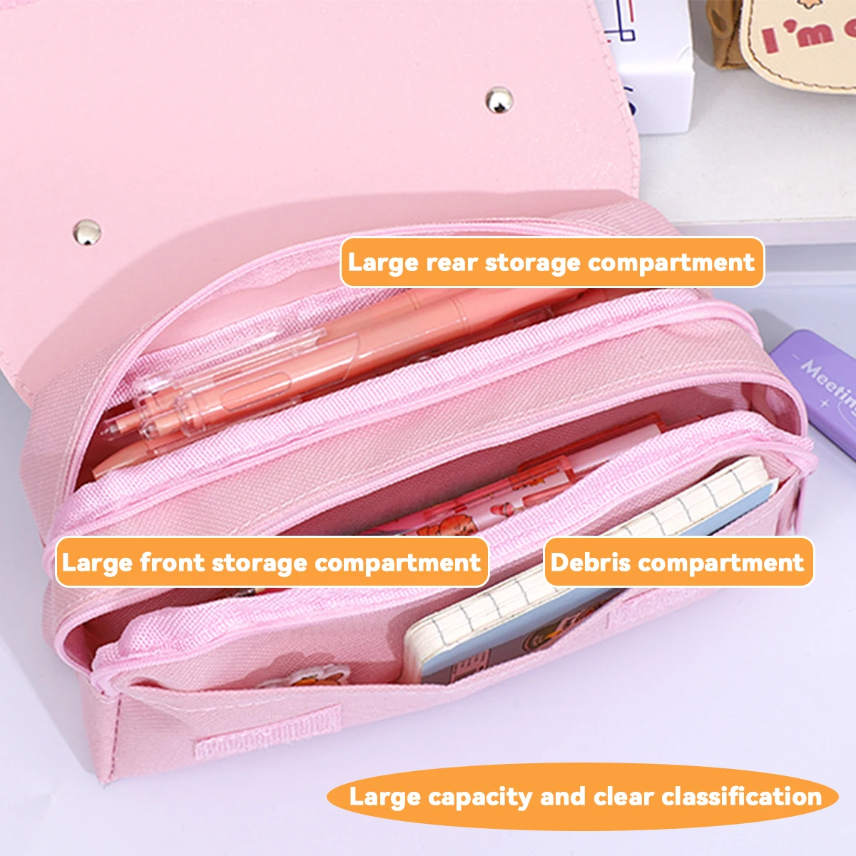 Estuche de lápices Kawaii para escolares – Bolsa de papelería