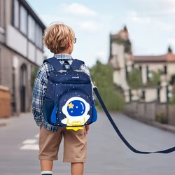 Mochila escolar ligera 3D con diseño espacial para niños de preescolar