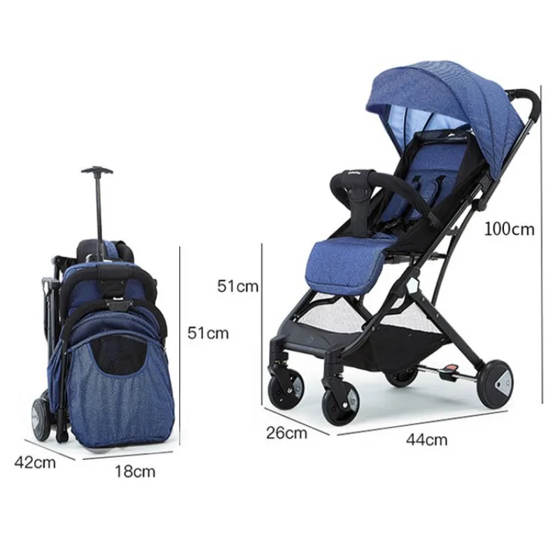 Cochecito de viaje ultraligero convertible – Plegable y funcional - imagen 4