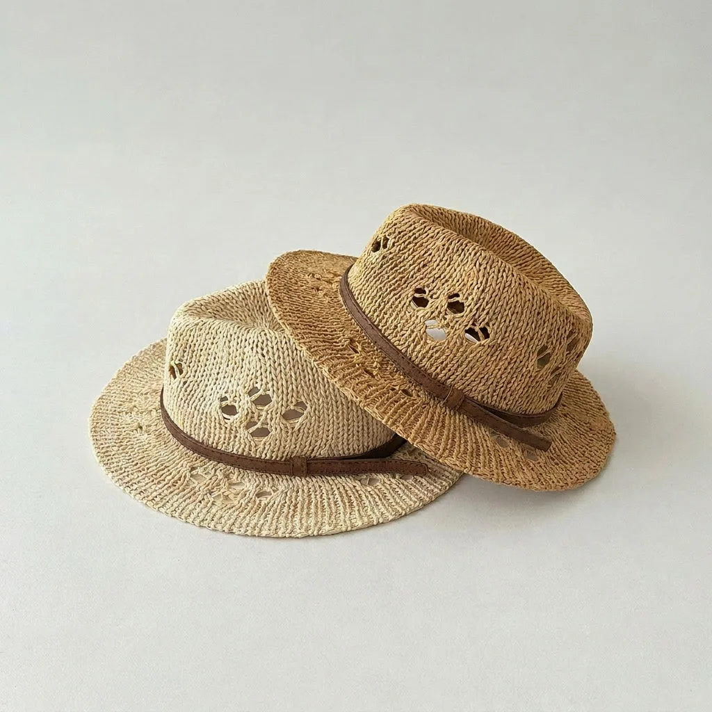 MILANCEL Sombrero de verano paja con protección solar - imagen 4