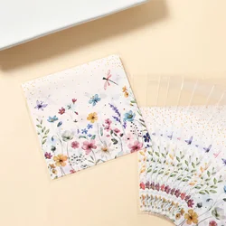 Bolsa de regalo floral para fiesta de nacimiento infantil