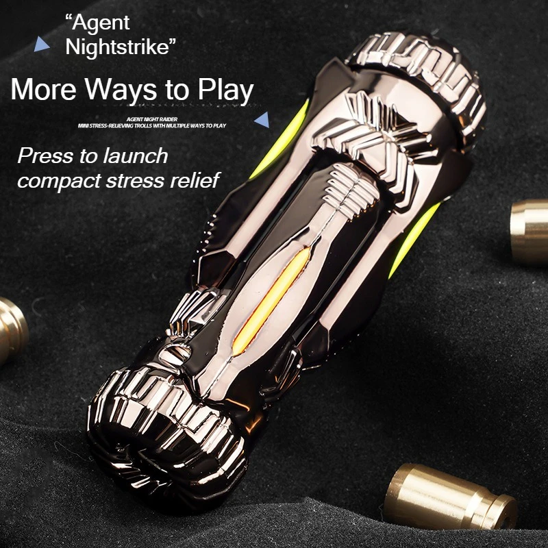 Mini spinner antiestrés para dedos de aleación, juguete bláster - imagen 2