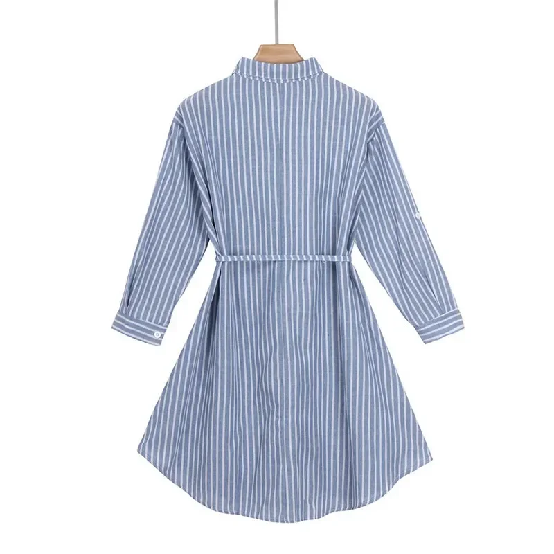 Forro de vestido premamá rayas – Manga larga